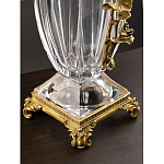 Ваза из прозрачного стекла с бронзовой вставкой в виде цветущей ветви Eden Garden porcelain and bronze варинант исполнения - 4 | Loft Concept в Ульяновске