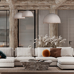 Подвесной светильник в форме купола белого цвета с ажурной бахромой Tactile Line варинант исполнения - 12 | Loft Concept в Ульяновске