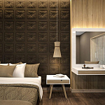 Гипсовая 3D Панель M-106 варинант исполнения - 1 | Loft Concept в Ульяновске