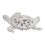 Статуэтка черепаха с ажурным панцирем и детализированной текстурой в белом цвете Marine Accessories варинант исполнения - 1 | Loft Concept в Ульяновске