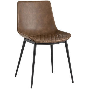 Стул RHOMBUSES Коричневая Винтажная Экокожа