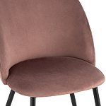 Мягкий стул в велюре пыльно-розового цвета Miruna Chair варинант исполнения - 6 | Loft Concept в Ульяновске