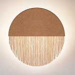 Бра круглое натуральная пробка с бахромой Natural Cork варинант исполнения - 3 | Loft Concept в Ульяновске