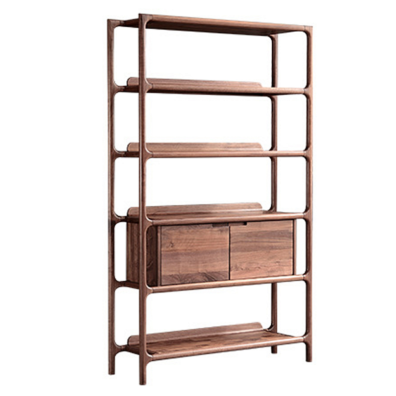 Стеллаж в гостиную для книг Moon Walnut Furniture Орех Стеллаж в гостиную для книг Moon Walnut Furniture Орех в Ульяновске | Loft Concept