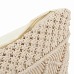 Чехол на подушку с макраме бежевого цвета Macrame варинант исполнения - 3 | Loft Concept в Ульяновске