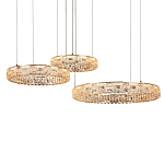 Люстра из 3-х колец с текстурной огранкой Reflection of Reality варинант исполнения - 2 | Loft Concept в Ульяновске