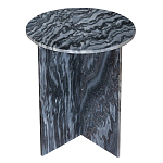 Столик кофейный с столешницей из черного мрамора Compact Black Marble Table варинант исполнения - 1 | Loft Concept в Ульяновске