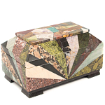 Шкатулка из натурального камня змеевик Stone Casket варинант исполнения - 2 | Loft Concept в Ульяновске