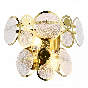 Бра с рельефным стеклом Golden Circles