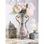 Ваза фарфоровая с попугаями Gaya варинант исполнения - 9 | Loft Concept в Ульяновске