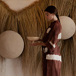 Большая дизайнерская Инсталляция из соломы RAFFIA Installation  варинант исполнения - 1 | Loft Concept в Ульяновске