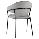 Серый стул с обивкой из искусственной замши Alexis варинант исполнения - 5 | Loft Concept в Ульяновске