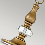 Люстра подвесная цвета латунь с прозрачным овальным стеклянным плафоном Hinkley варинант исполнения - 8 | Loft Concept в Ульяновске