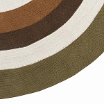 Ковер круглый из хлопка с контрастным узором Bullseye 150 варинант исполнения - 4 | Loft Concept в Ульяновске