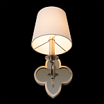 Бра с белым текстильным абажуром и фигурным основанием с зеркальной вставкой Vitorino варинант исполнения - 23 | Loft Concept в Ульяновске