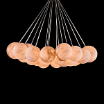 Люстра подвесная круглая с сферическими плафонами из натурального камня Glowing Spheres варинант исполнения - 2 | Loft Concept в Ульяновске