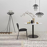 Торшер с трехъярусным плафоном из металлической сетки Metal Mesh Floor Lamp варинант исполнения - 2 | Loft Concept в Ульяновске