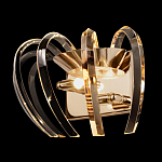 Бра золотого цвета с изогнутыми хрустальными элементами Radiant Ribbons варинант исполнения - 3 | Loft Concept в Ульяновске