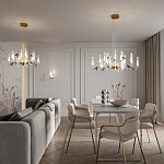 Люстра с декоративными птицами Ganthea D 73 см варинант исполнения - 4 | Loft Concept в Ульяновске