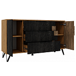 Комод с 3-мя ящиками и дверцей Stone Effect варинант исполнения - 4 | Loft Concept в Ульяновске