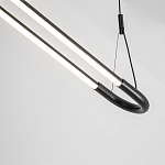 Светодиодная люстра Black LED Circle and Oval Lamp варинант исполнения - 4 | Loft Concept в Ульяновске