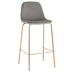 Барный стул на золотистых ножках VENDRAMIN Grey варинант исполнения - 1 | Loft Concept в Ульяновске