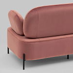 Диван в велюровой обивке цвета пыльная роза COLOR BLOCK варинант исполнения - 7 | Loft Concept в Ульяновске