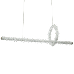 Подвесной линейный светильник Gilbertine Crystals Linear Hanging Lamp варинант исполнения - 1 | Loft Concept в Ульяновске