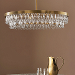 Люстра круглая с подвесками в форме стеклянных капель Glass Rain варинант исполнения - 3 | Loft Concept в Ульяновске