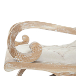 Кресло-качалка с мягкой обивкой из льна Ella Armchair beige варинант исполнения - 3 | Loft Concept в Ульяновске