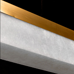 Подвесной светильник линейный из натурального камня Perfection of Geometry варинант исполнения - 6 | Loft Concept в Ульяновске