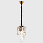 Подвесной хрустальный светильник Harmonica Crystal Gold Hanging Lamp варинант исполнения - 2 | Loft Concept в Ульяновске