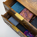 Прикроватная тумба с фактурным фасадом Termite варинант исполнения - 5 | Loft Concept в Ульяновске