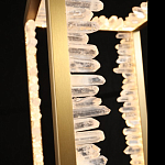 Настольная лампа прямоугольная с декоративными элементами в виде кристаллов Smooth Shine варинант исполнения - 3 | Loft Concept в Ульяновске