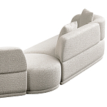 Угловой диван Calypso с поворотным механизмом и пуфом   варинант исполнения - 5 | Loft Concept в Ульяновске