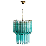 Дизайнерская люстра Blue Lagoon glass бирюзовое стекло  варинант исполнения - 2 | Loft Concept в Ульяновске