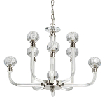 Люстра с 8-ю лампами и гранеными стеклянными плафонами Prism Gala варинант исполнения - 1 | Loft Concept в Ульяновске