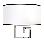 Бра с белым овальным абажуром с черной окантовкой Natural Concepts варинант исполнения - 1 | Loft Concept в Ульяновске