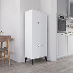 Комод белый с 4-мя дверцами на металлических ножках SPARK MULTIPURPOSE CABINET WHITE варинант исполнения - 3 | Loft Concept в Ульяновске