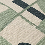 Подушка декоративная зеленого цвета с геометрическим рисунком Divine Abstractions варинант исполнения - 2 | Loft Concept в Ульяновске