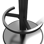 Барный стул вращающийся со спинкой и подлокотниками Douglas Rhombus Синий Велюр варинант исполнения - 4 | Loft Concept в Ульяновске