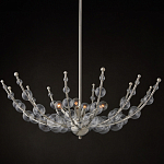 Люстра  с круглыми прозрачными шарами на серебряном каркасе Silver Stalk варинант исполнения - 4 | Loft Concept в Ульяновске