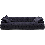 Трехместный диван темно-синий Campion Deep Blue Sofa варинант исполнения - 1 | Loft Concept в Ульяновске