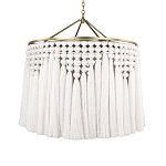 Люстра белая плетеная с кисточками Boho Tassel Chandelier варинант исполнения - 1 | Loft Concept в Ульяновске