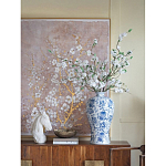 Ваза фарфоровая высокая с синими цветочными мотивами Independence варинант исполнения - 4 | Loft Concept в Ульяновске