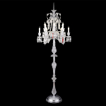 Торшер с 12-ю белыми текстильными абажурами и хрустальными подвесками Lustre Reverie варинант исполнения - 4 | Loft Concept в Ульяновске