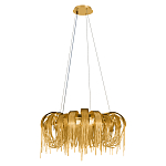 Люстра круглая подвесная с металлическими дугами и длинными цепочками 80 см Atlantis Chain варинант исполнения - 10 | Loft Concept в Ульяновске