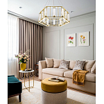 Люстра в форме шестиугольника с хрустальным декором Agace Crystal Chandelier варинант исполнения - 2 | Loft Concept в Ульяновске