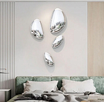 Абстрактная скульптура на стену в виде капли воды Water Outline варинант исполнения - 6 | Loft Concept в Ульяновске