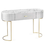 Консоль овальная на золотистых фигруных ножках Wall Console варинант исполнения - 1 | Loft Concept в Ульяновске